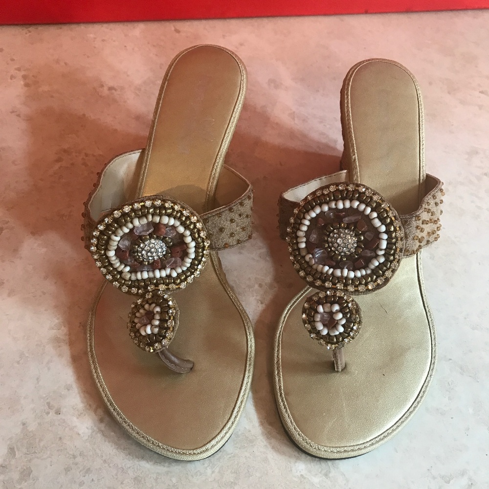 Bamboo 54 Bejewled Wedges